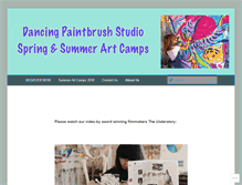 Tablet Screenshot of dancingpaintbrushstudio.com